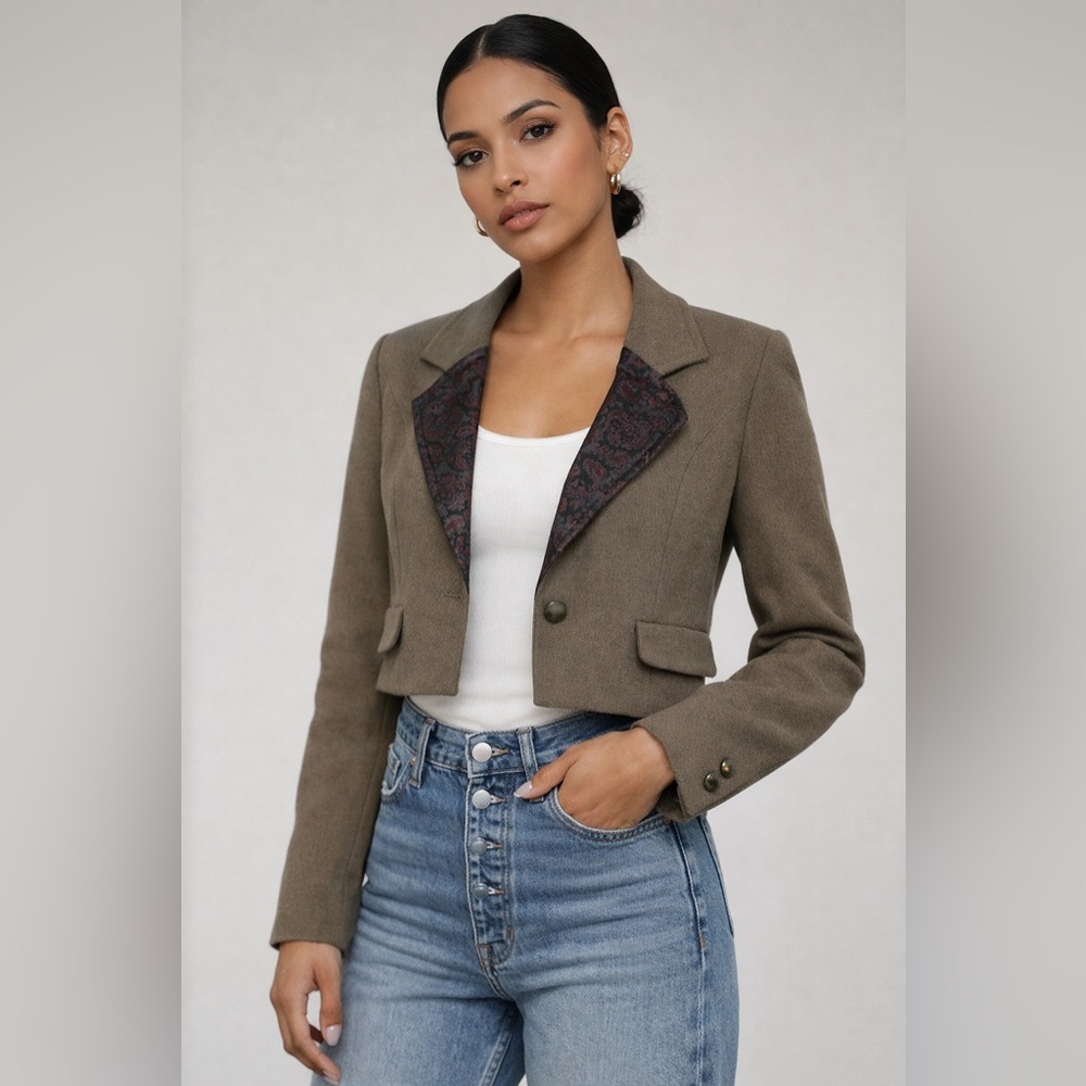 Vintage Takeo Nishida Cropped Blazer